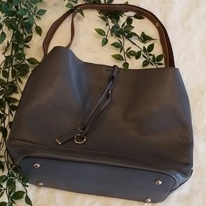 Cute Large Gray Shoulder Bag